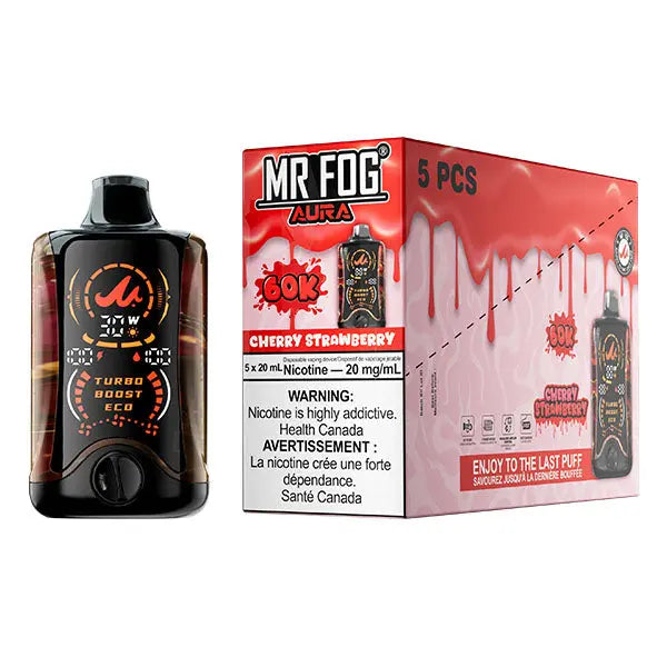 Cherry Strawberry - Mr Fog Aura 60k Disposable- 20 mg nic