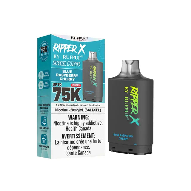 Blue Raspberry Cherry - Ripper X 75k Disposable Pod- (Without Battery)