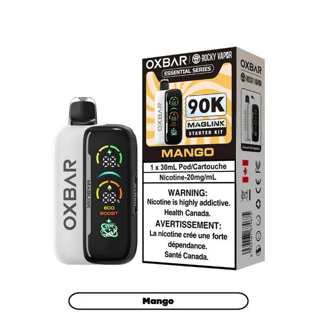 Mango - Rocky Vapor Oxbar Maglink-Essential Series 90k {Starter Kit}