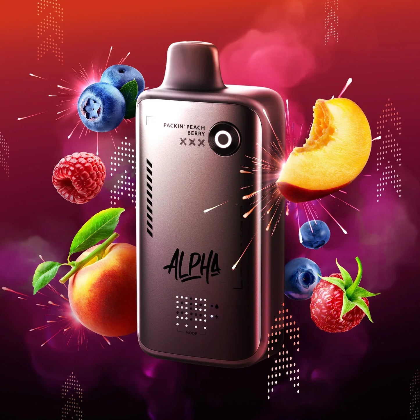 Packin' Peach Berry - Flavour Beast Alpha 80K Disposable Vape ( 30 ML )