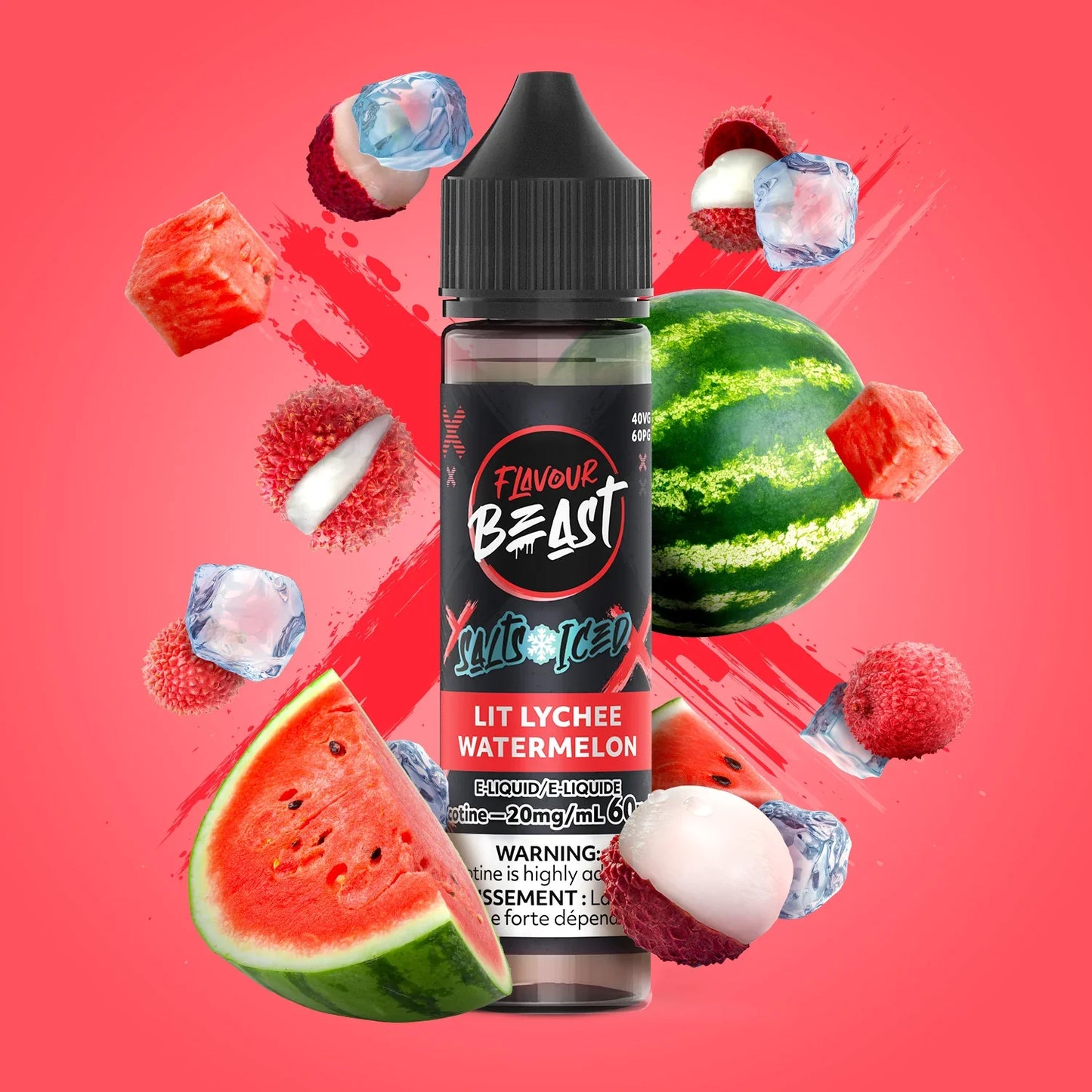 Flavour Beast E-Liquid - Lit Lychee Watermelon