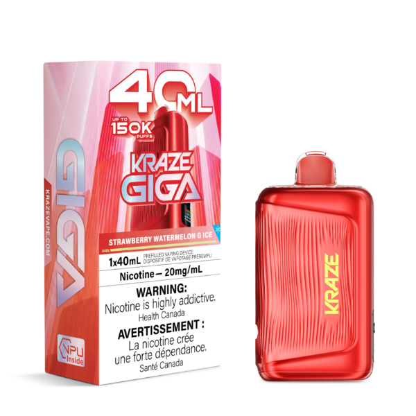 KRAZE GIGA 150K Puffs Disposable Vape - Strawberry Watermelon G Ice