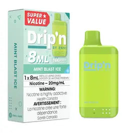 Drip'n by Envi 8ML Disposable Vape – Mint Blast Ice | 16,000 Puffs