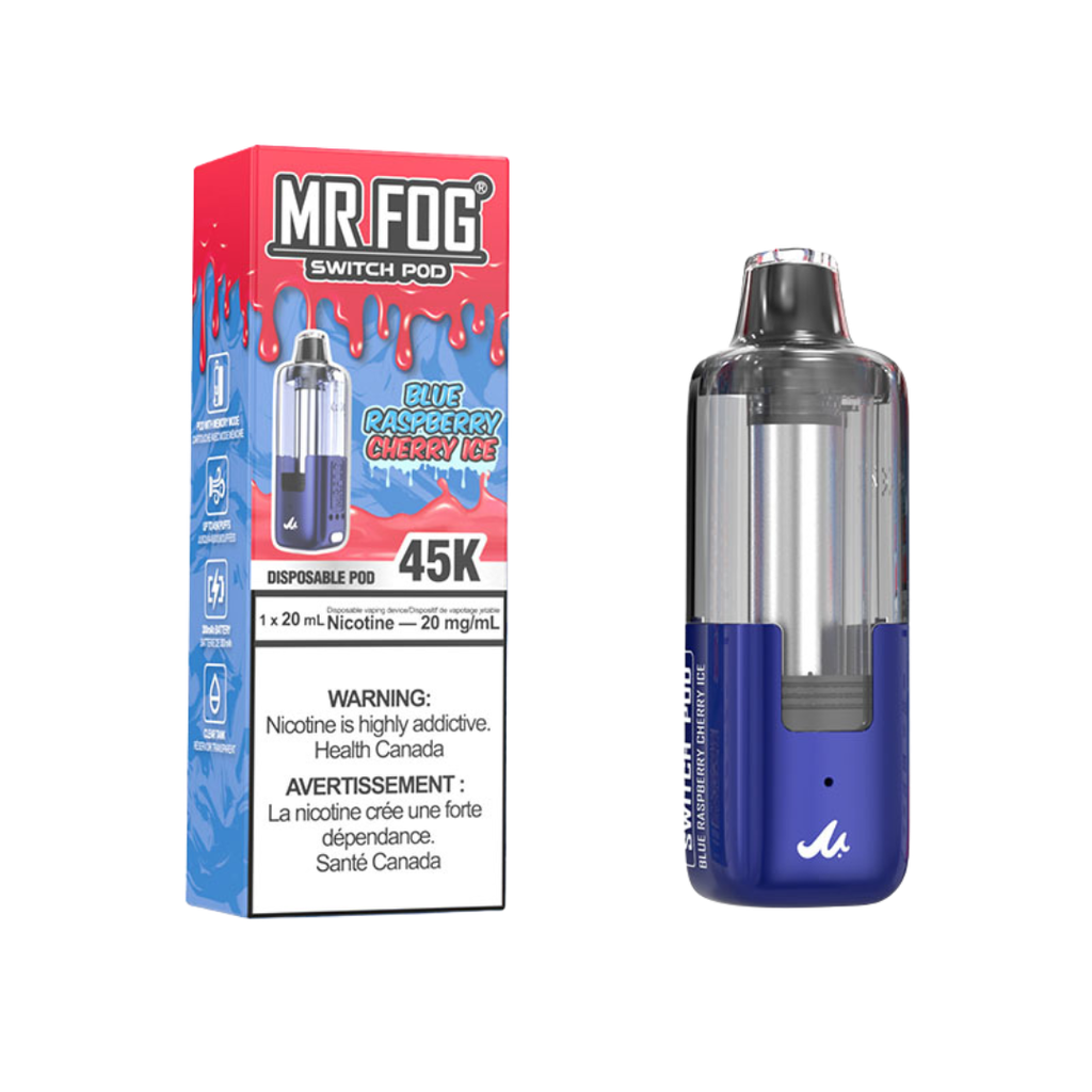 Mr Fog Switch Pod – 45K Puffs – Blue Raspberry Cherry Ice