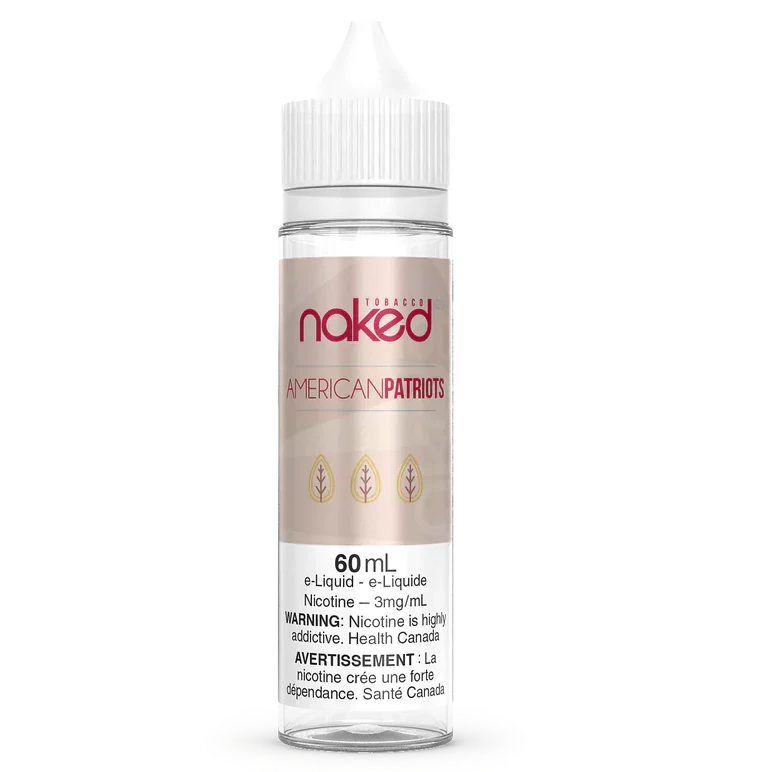 PATRIOTS AMÉRICAINS PAR NAKED100 - NAKED100 60ML FREEBASE