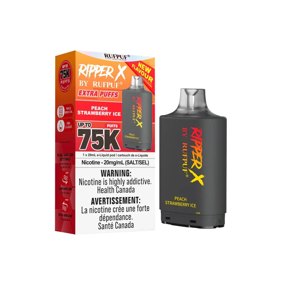 Peach Strawberry Ice - Ripper X 75K Pod Turbo Disposable