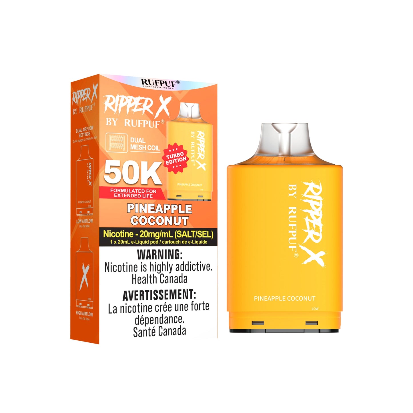 Ripper x 50k Disposable Pod-Pineapple Coconut