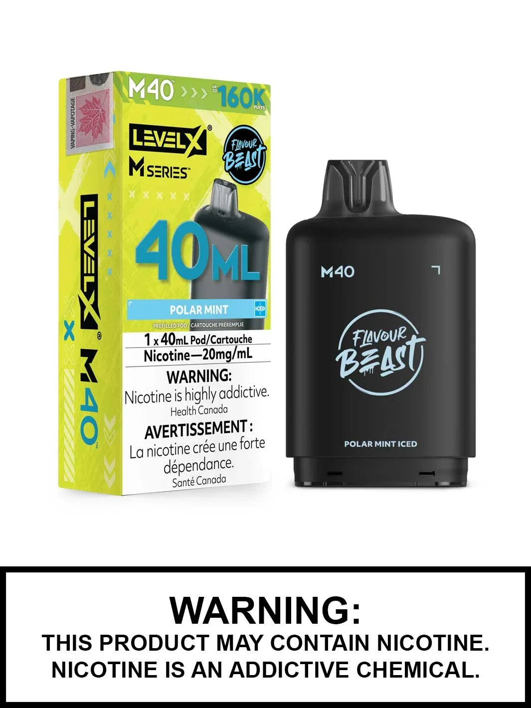 Level X Flavour Beast M40 160K Puff Pod (All flavours ) | Vape delivery calgary