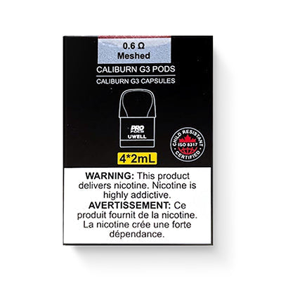 POD DE REMPLACEMENT UWELL CALIBURN G3 (LOT DE 4)