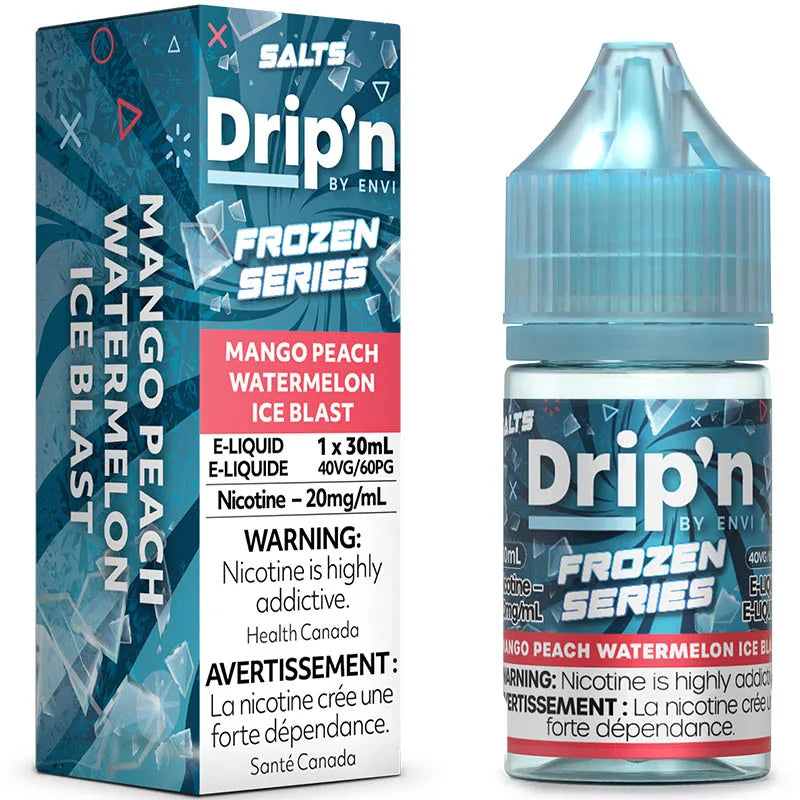 Drip'n Frozen Salts by Envi | Mango Peach Watermelon Ice Blast (30mL) / 20 MG