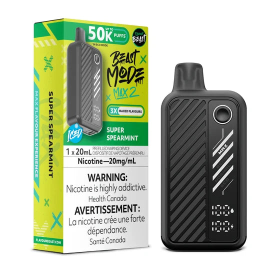 Super Spearmint : Flavour Beast Beast 50k Mode Max 2 Disposable - 20 mg nic