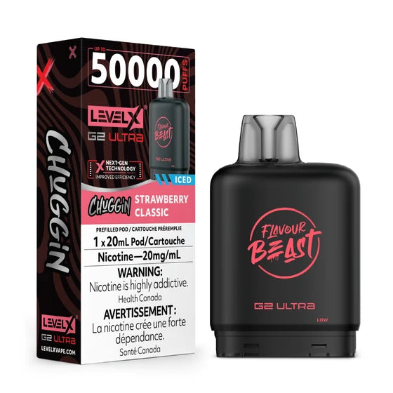 Strawberry Classic - Level X Flavour Beast Chuggin' G2 Ultra
