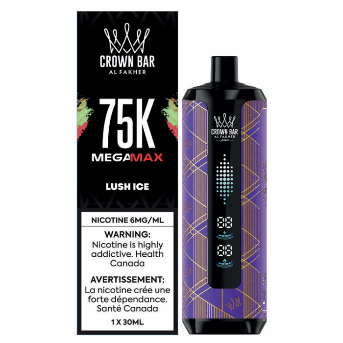 Lush Ice - Al Fakher Crown Bar Mega Max 75k Disposable Vape