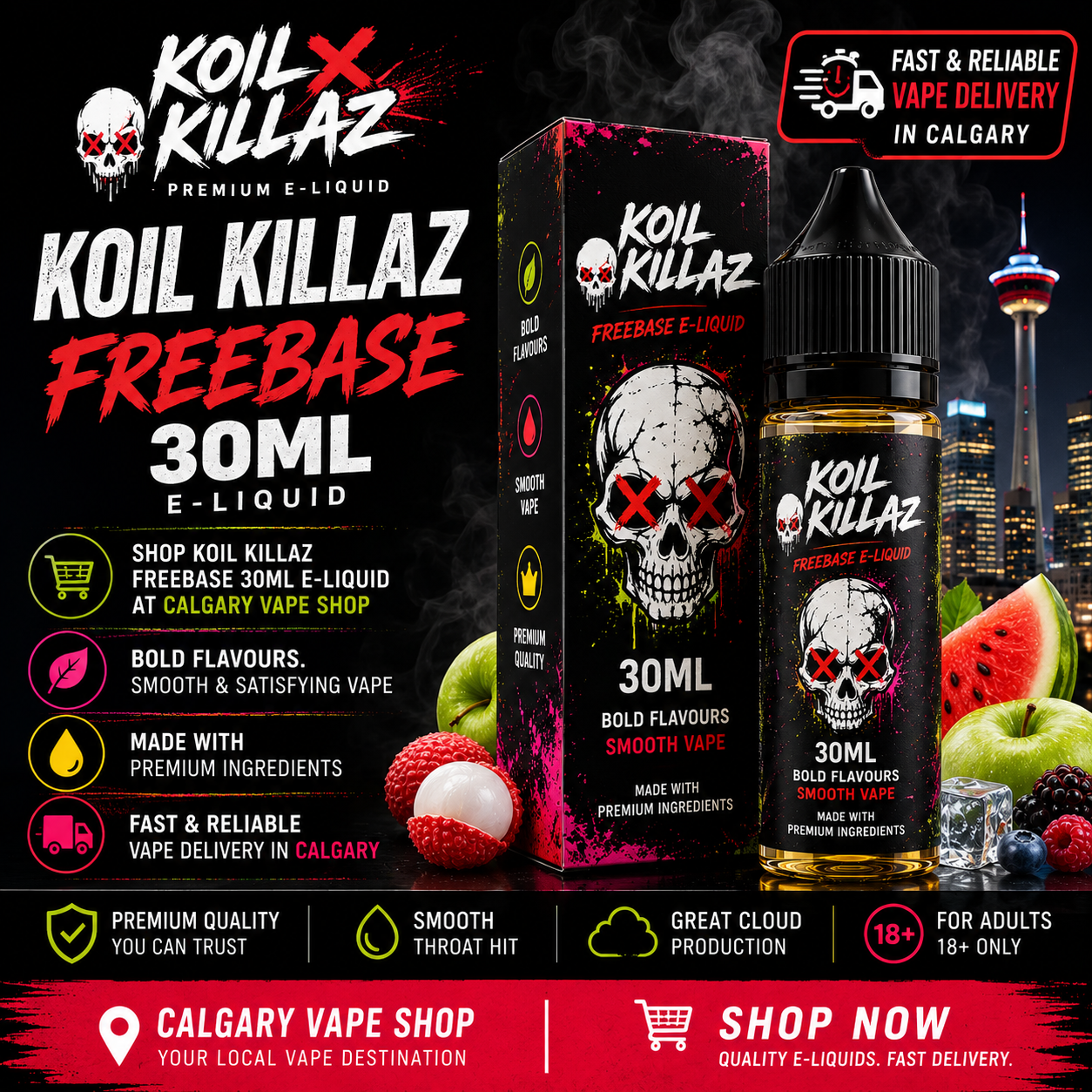 Koil Killaz Freebase 30mL E-Liquid | Calgary Vape Shop