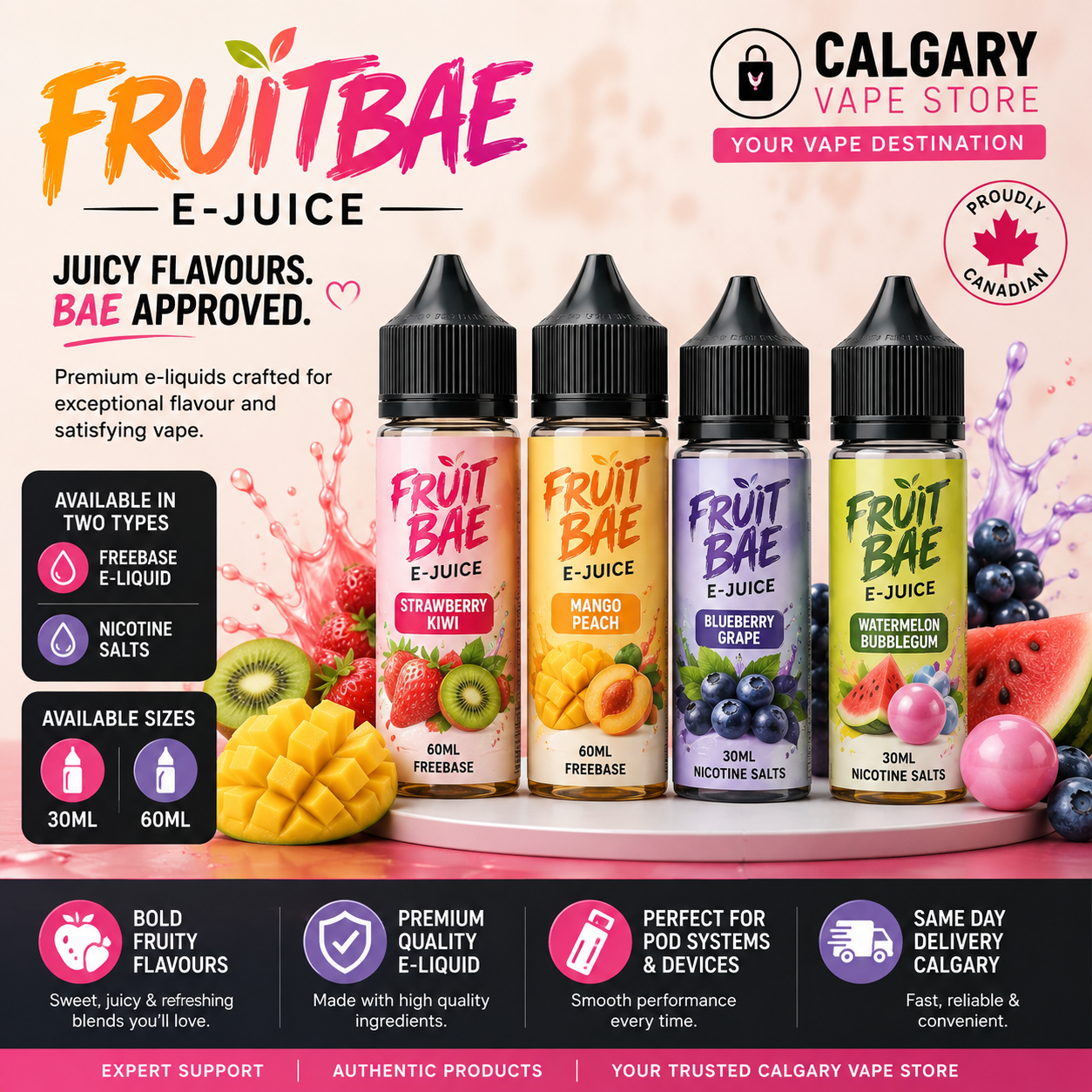 Fruitbae E-Juice | 30ml & 60ml Freebase and Nicotine Salts 