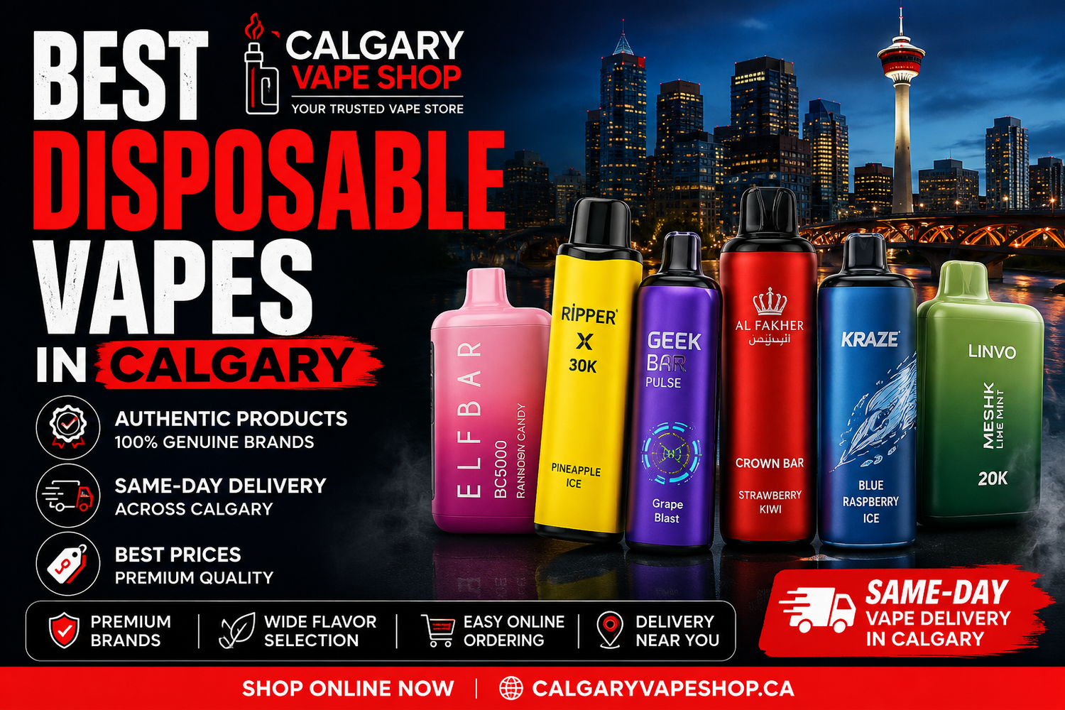 Best Disposable Vapes in Calgary | Calgary Vape Shop