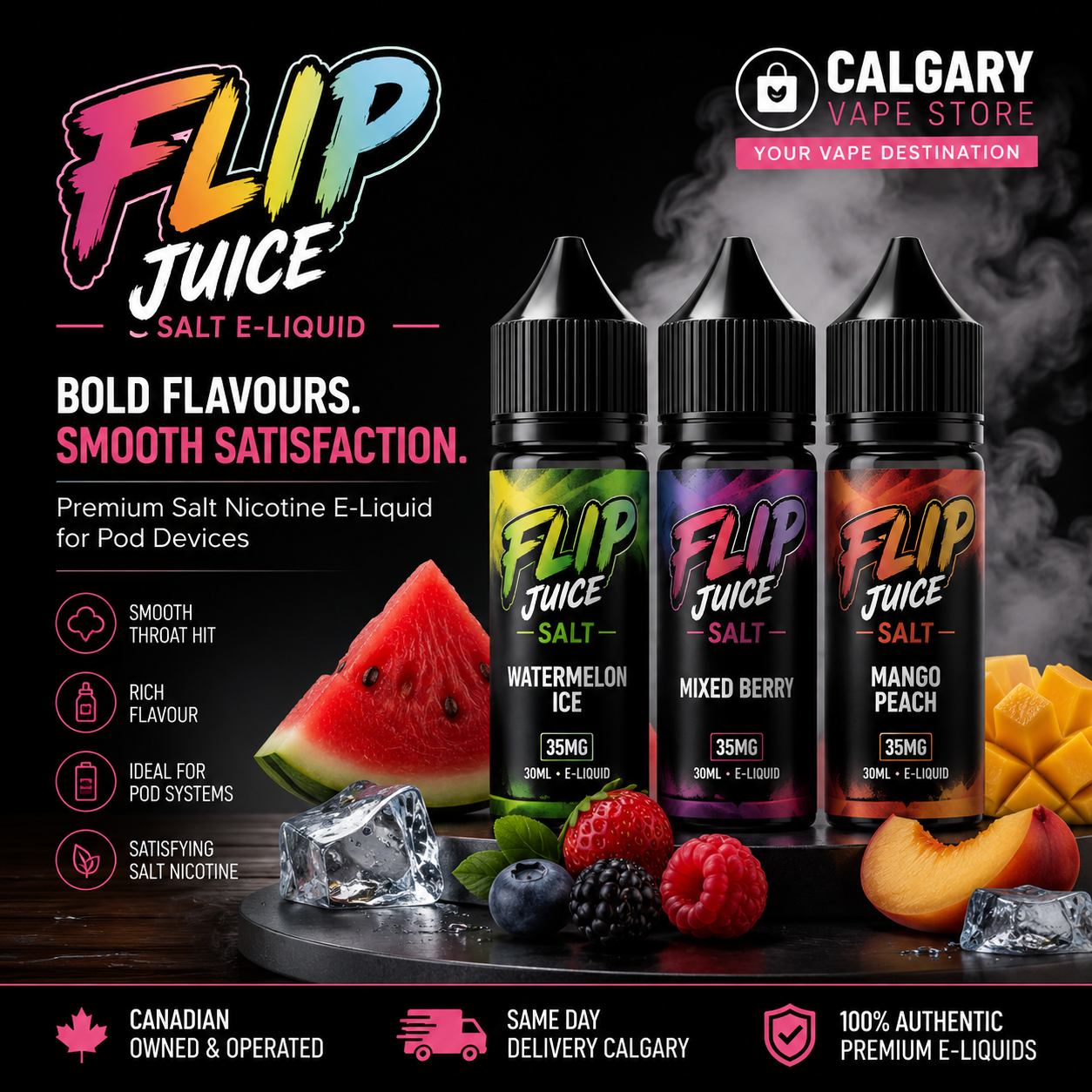 Flip Juice Salt E-Liquid | Calgary Vape Store
