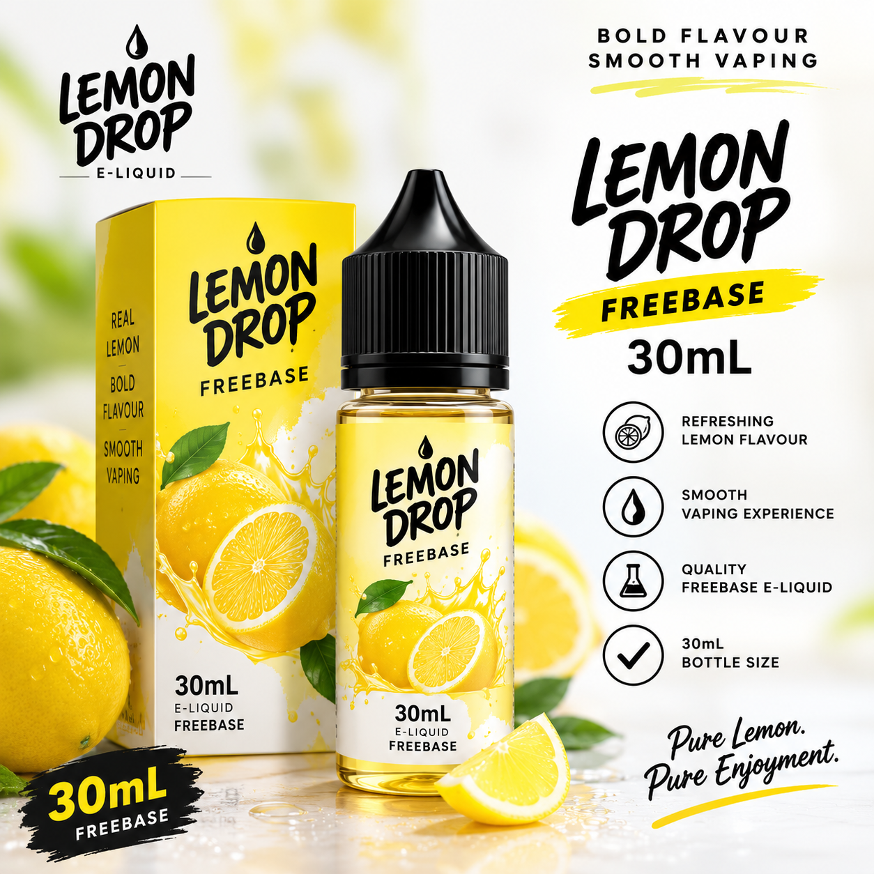 Lemon Drop Freebase 30mL Calgary