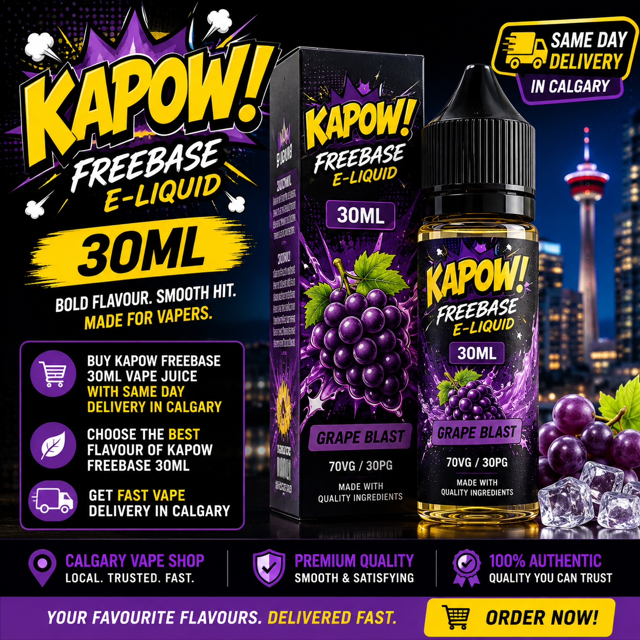  Kapow Freebase 30mL  E-Liquid