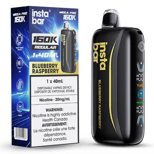 Blueberry Raspberry Insta Bar Mega Pro 160K - Disposable Vape