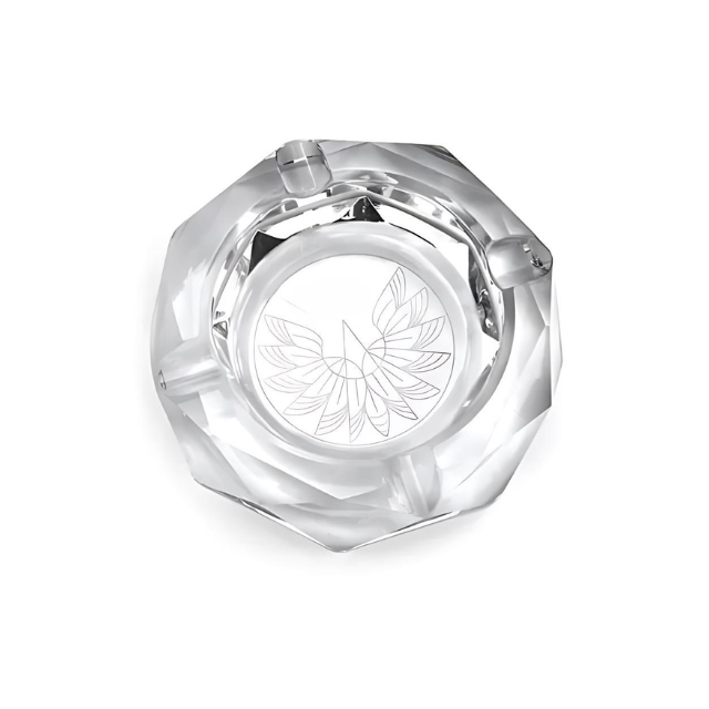 Octagonal Glass Ashtray 4 Inches(PHX702)