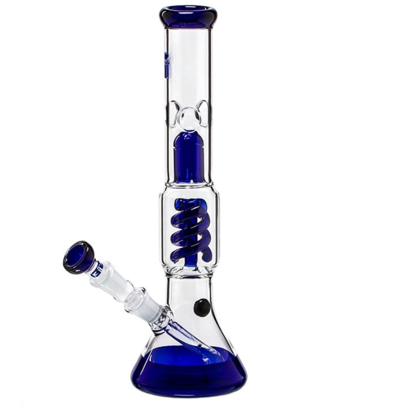 14 inch Spiral Percolator Bong | Thick Glass | 4 color [Grace 4]