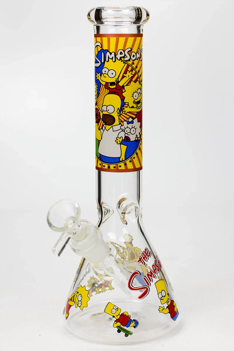 The Simpsons Glass Bong 14 inch - [Model wp295 ]