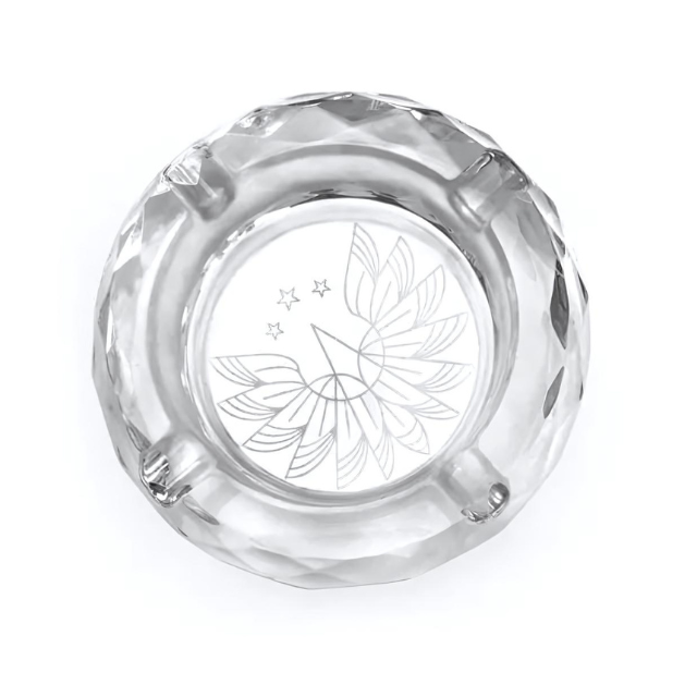 Modern Glass Ashtray 4.5 Inches(PHX703)