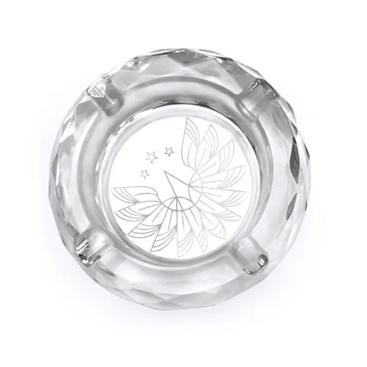Modern Glass Ashtray 4.5 Inches(PHX703)