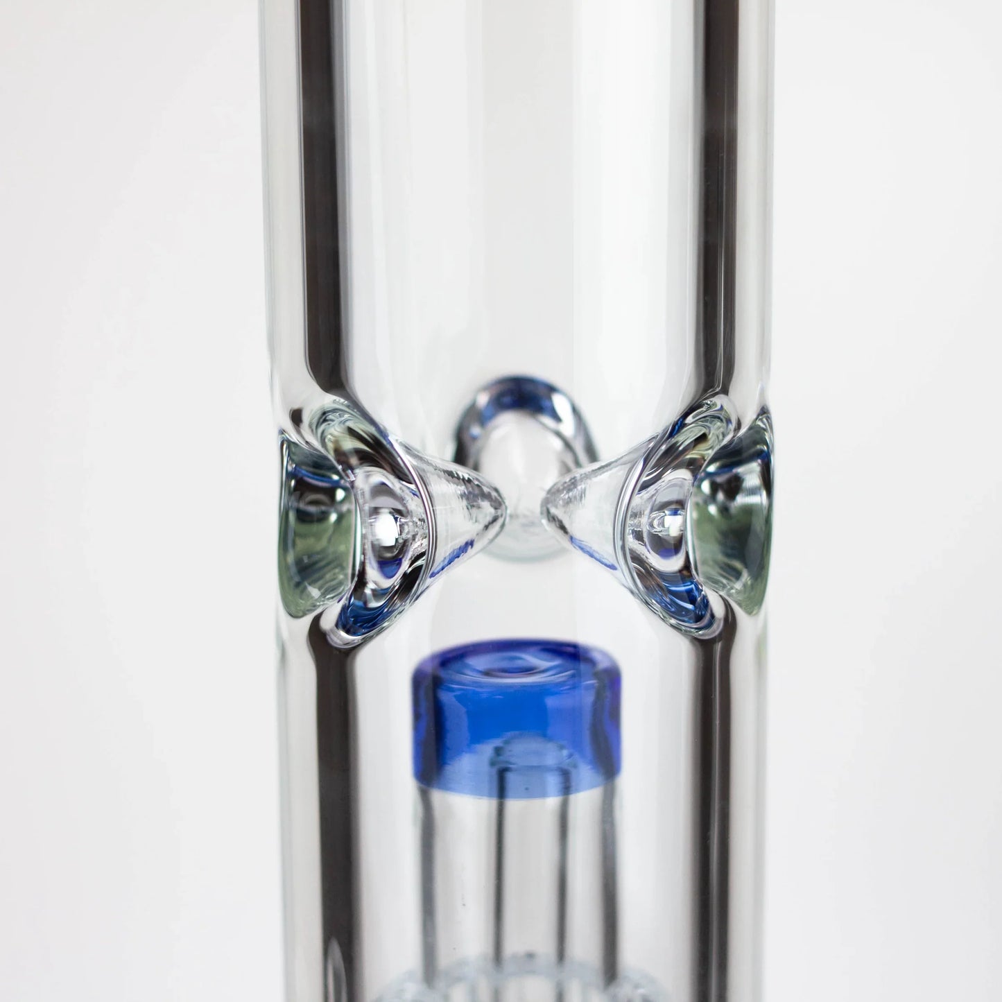 18 inch Single Perc 7mm glass water bong with 6-arm diffuser [Grace 1]