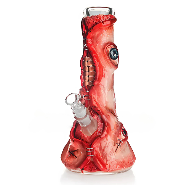 New Design 12 inch | 3D Hand Painting Glass Smoking Bong with 7mm Thick Glass [ MODEL 352]