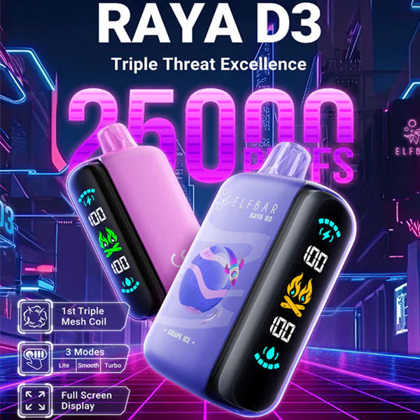 ELFBAR Raya D3 25000 Puffs Disposable Vape-Peach Berry