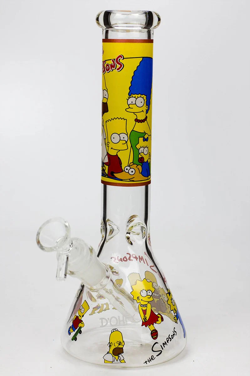 The Simpsons Glass Bong 14 inch - [Model wp295 ]