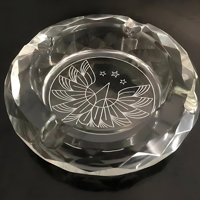 Modern Glass Ashtray 4.5 Inches(PHX703)