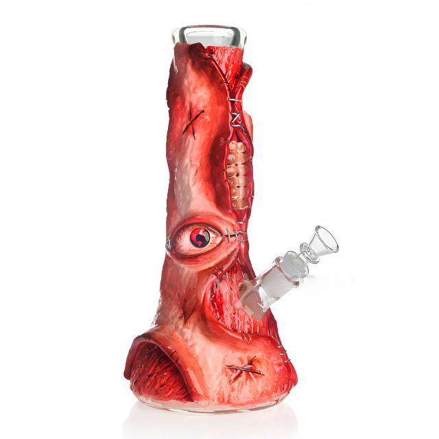 New Design 12 inch | 3D Hand Painting Glass Smoking Bong with 7mm Thick Glass [ MODEL 352]