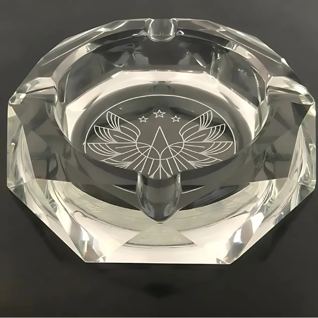 Octagonal Glass Ashtray 4 Inches(PHX702)