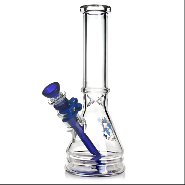 10 Inch Strong Straight Beaker Bong-Black (PHX722)