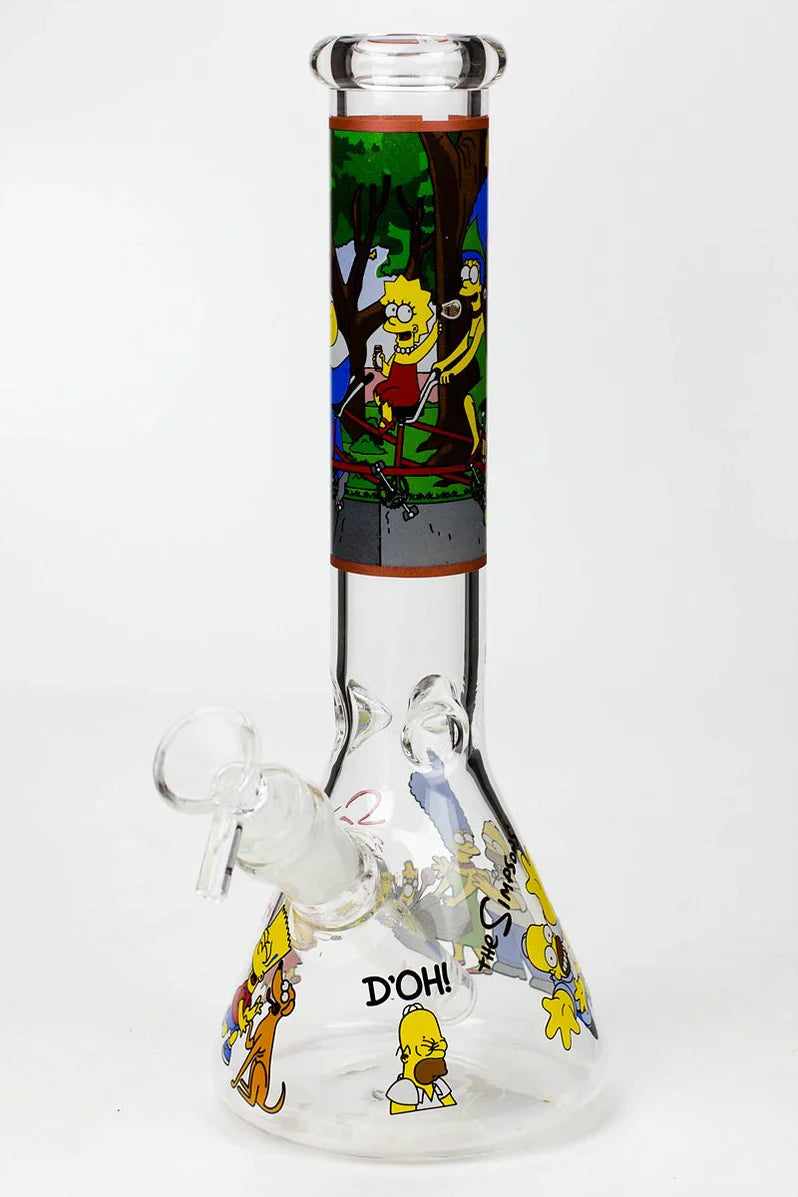 The Simpsons Glass Bong 14 inch - [Model wp295 ]