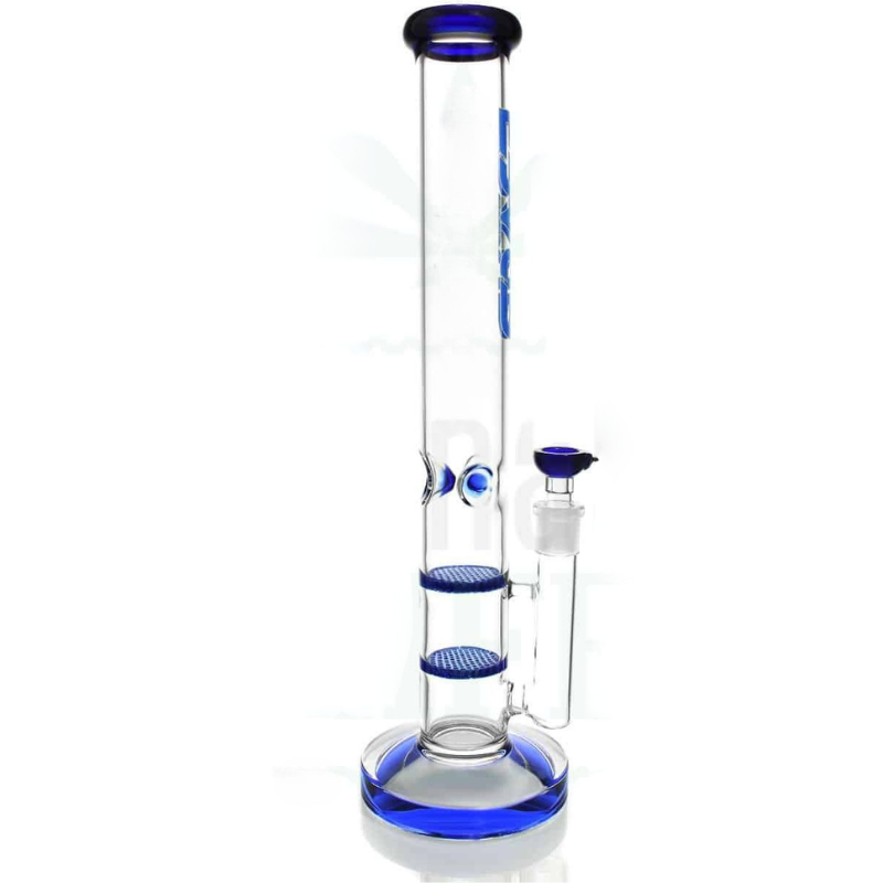 Straight Tube Bong with Double Honeycomb Percs [Grace 20 ]