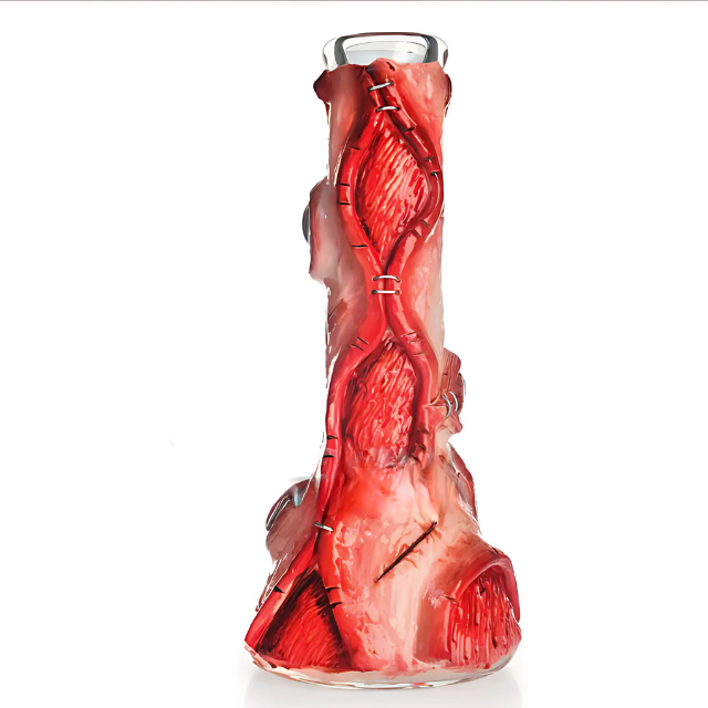 New Design 12 inch | 3D Hand Painting Glass Smoking Bong with 7mm Thick Glass [ MODEL 352]