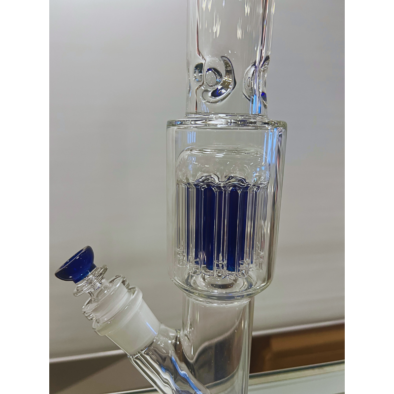 20 inch Straight Bong 10-Arm Tree Percolator Ice Bong | 29mm Joint with 6 arm Diffuser Downstem [Grace 18 ]