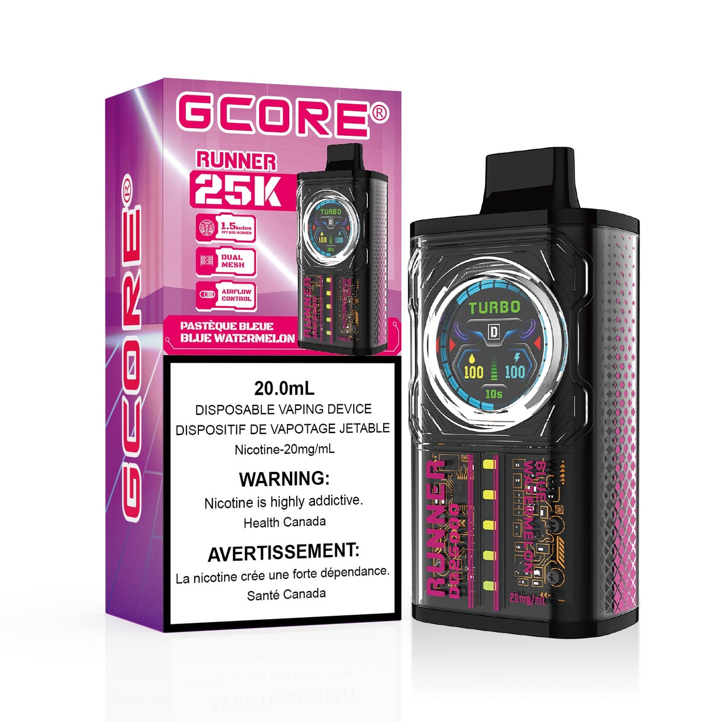 GCORE RUNNER 25K DISPOSABLE VAPE