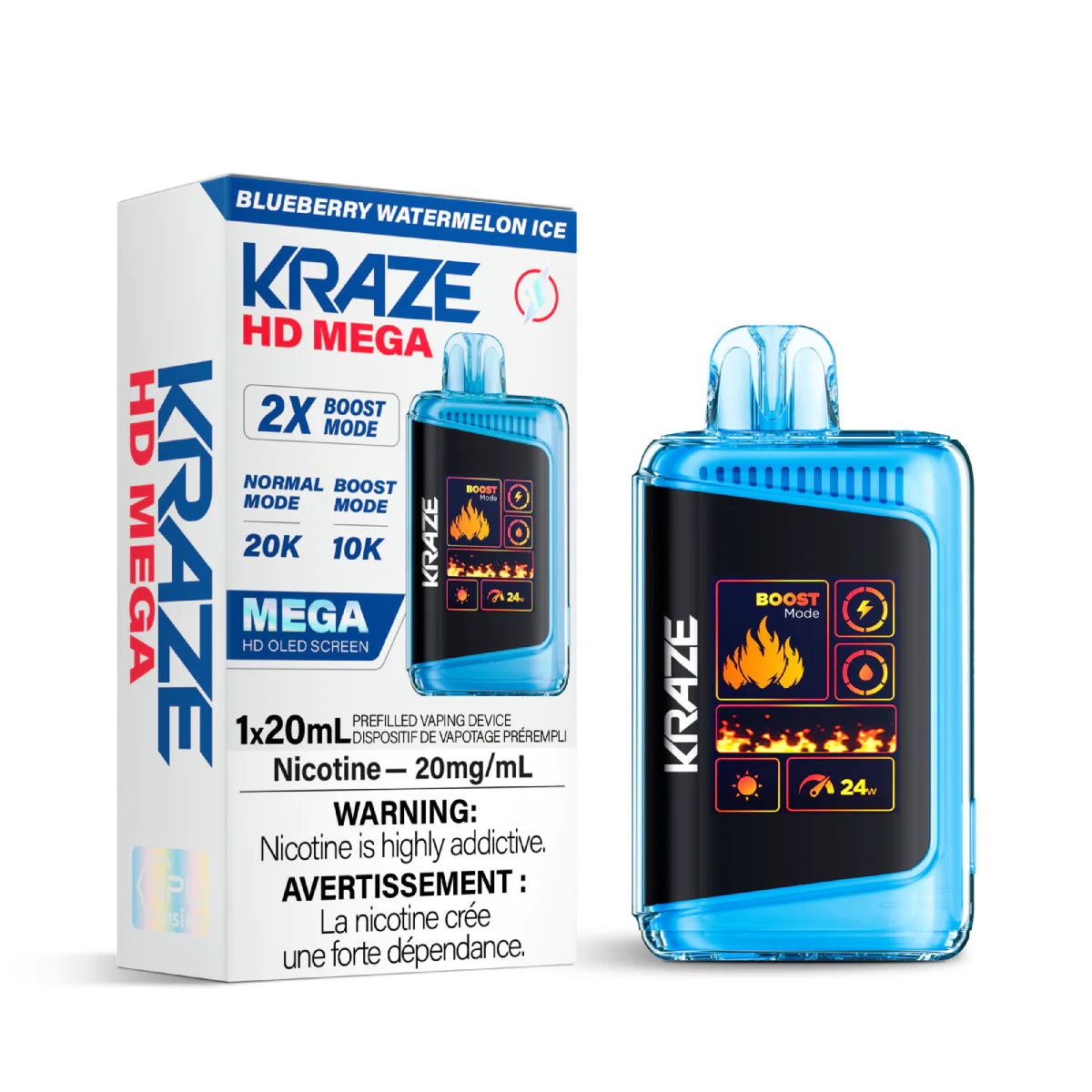 KRAZE HD MEGA 20K DISPOSABLE VAPE