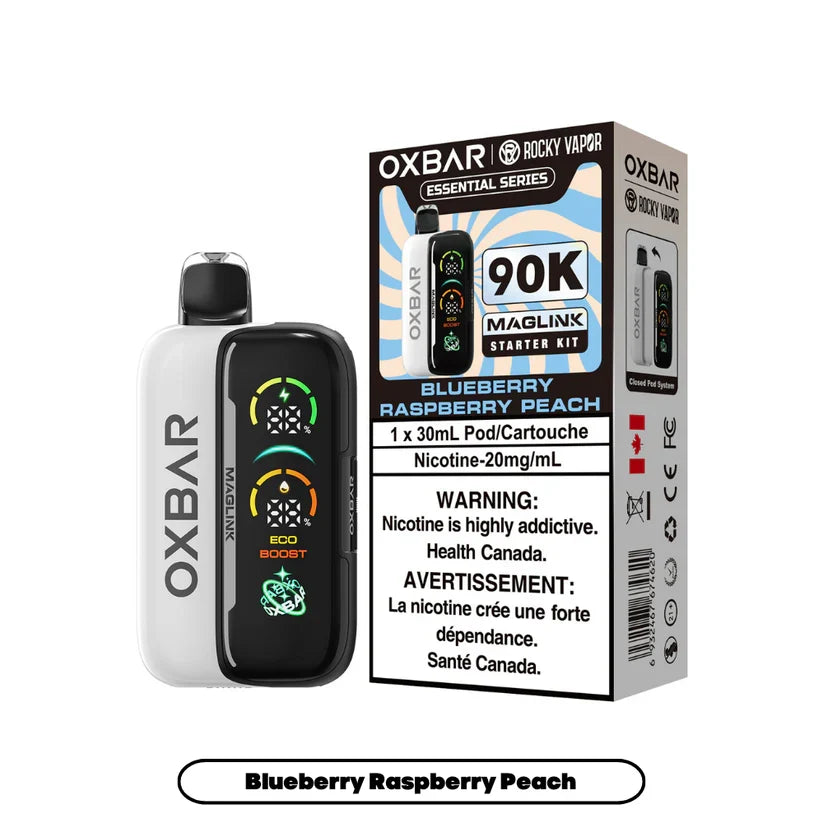 Blueberry Raspberry Peach - Rocky Vapor Oxbar Maglink- 90k {Starter Kit}
