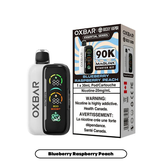 Blueberry Raspberry Peach - Rocky Vapor Oxbar Maglink- 90k {Starter Kit}