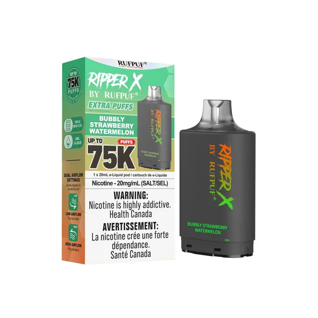 Bubbly Strawberry Watermelon - Ripper X 75k Disposable Pod- (Without Battery)