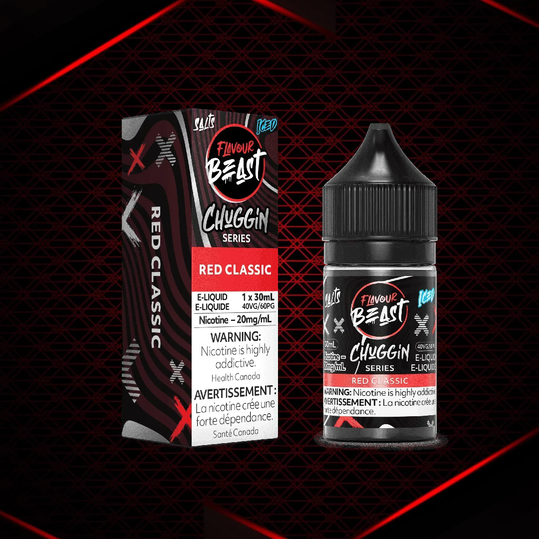 Flavour Beast E-Liquid - Chuggin Red Classic (Iced)