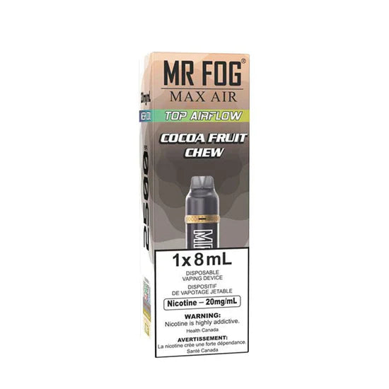 Mr Fog Max Air 2500 Puff - Chewing-gum aux fruits et au cacao