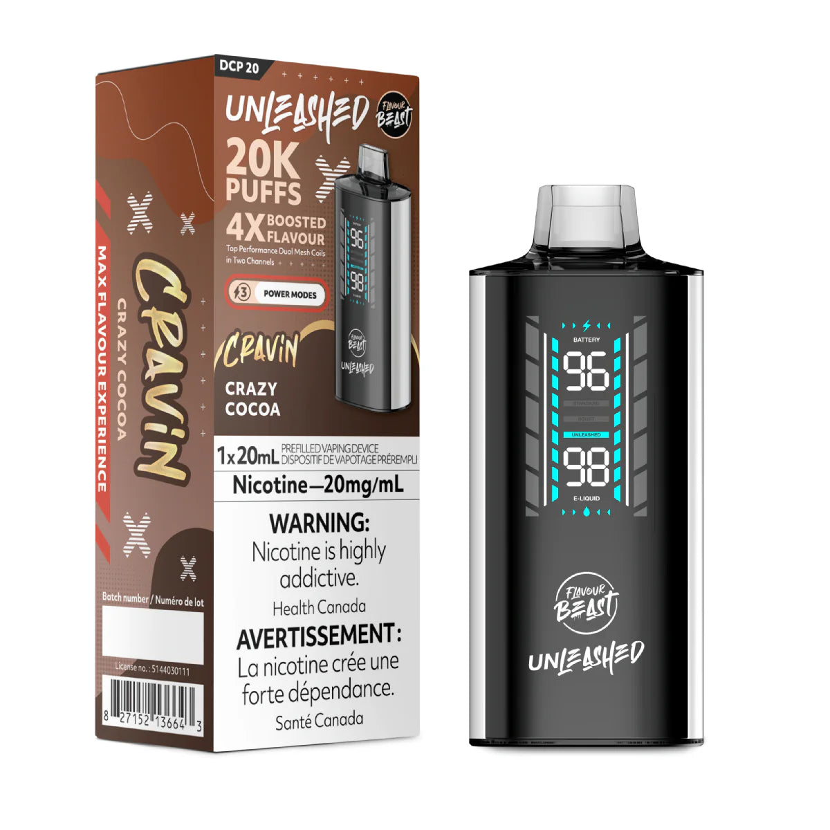 FLAVOUR BEAST UNLEASHED 20K DISPOSABLE VAPE