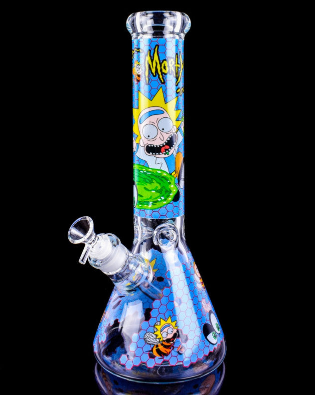 14" Rick & Morty Beaker Bong - 5 Color [wp292]